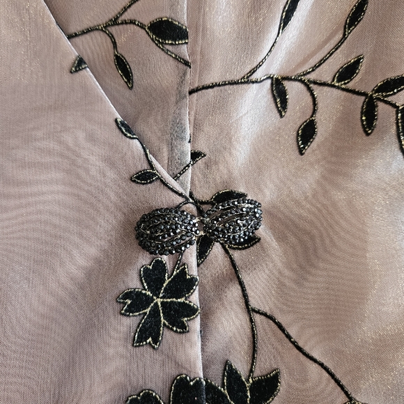 Vintage 80s shimmer evening jacket - Picture 2 of 8